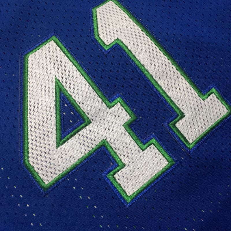 Dallas Mavericks 41# Dirk Nowitzki  Blue MN