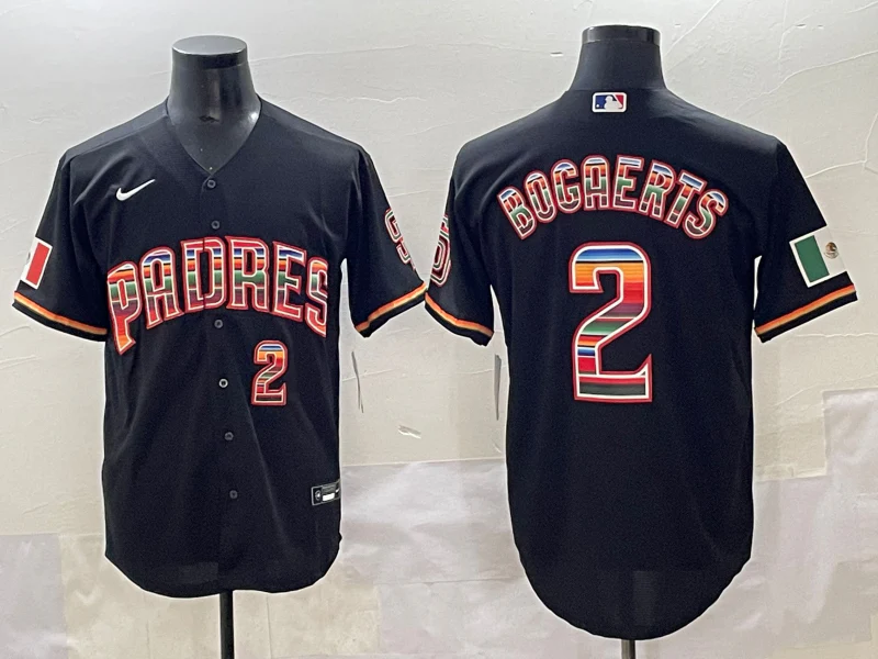 Men's San Diego Padres Xander Bogaerts #2 Black Limited Player Jersey
