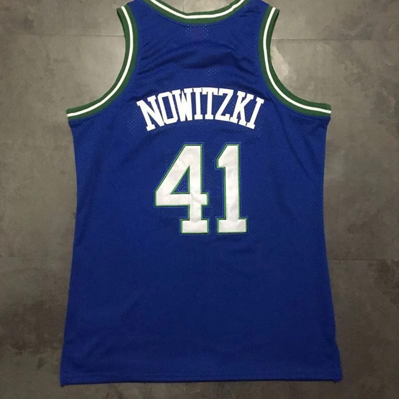 Dallas Mavericks 41# Dirk Nowitzki  Blue MN